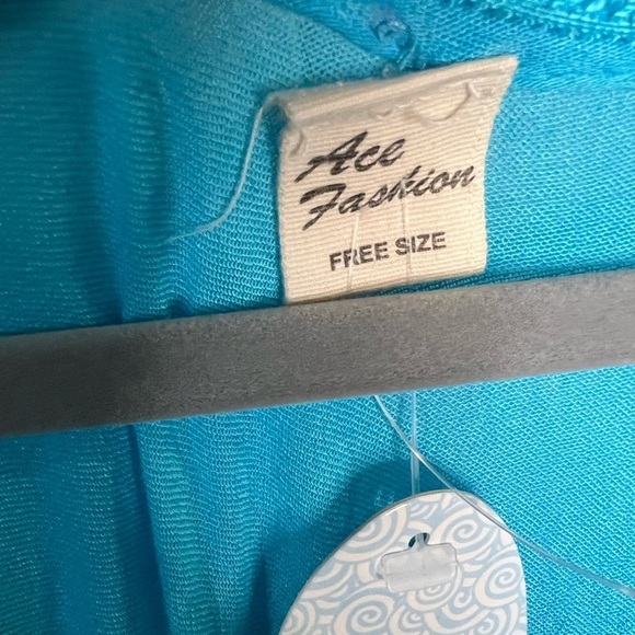 286. Ace Fashion Print Umbrella Multicolor Sleeveless Dress O/S - Picture 7 of 8